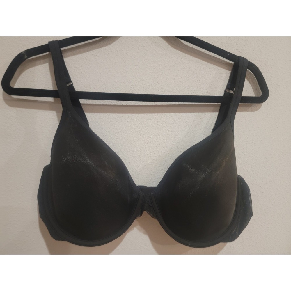 Victoria's Secret lined perfect coverage Push Up Bra Black 36DD